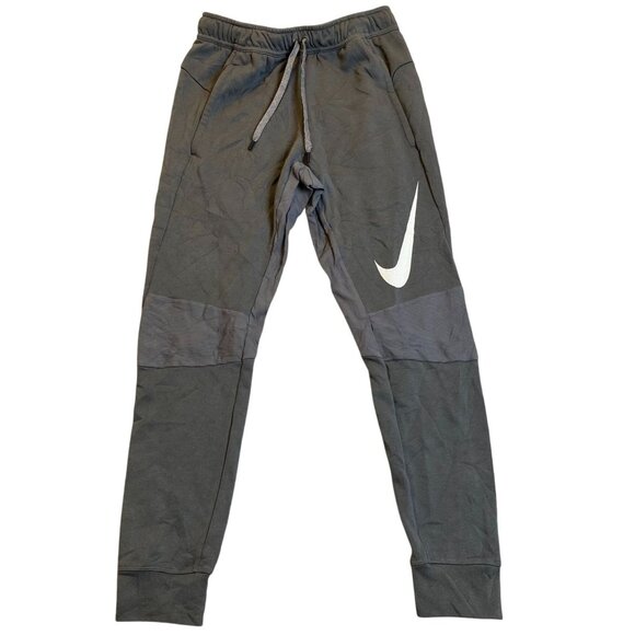 Nike Men's Sweatpants Small Gray Dri-Fit Joggers with Drawstring Waist - Picture 1 of 12